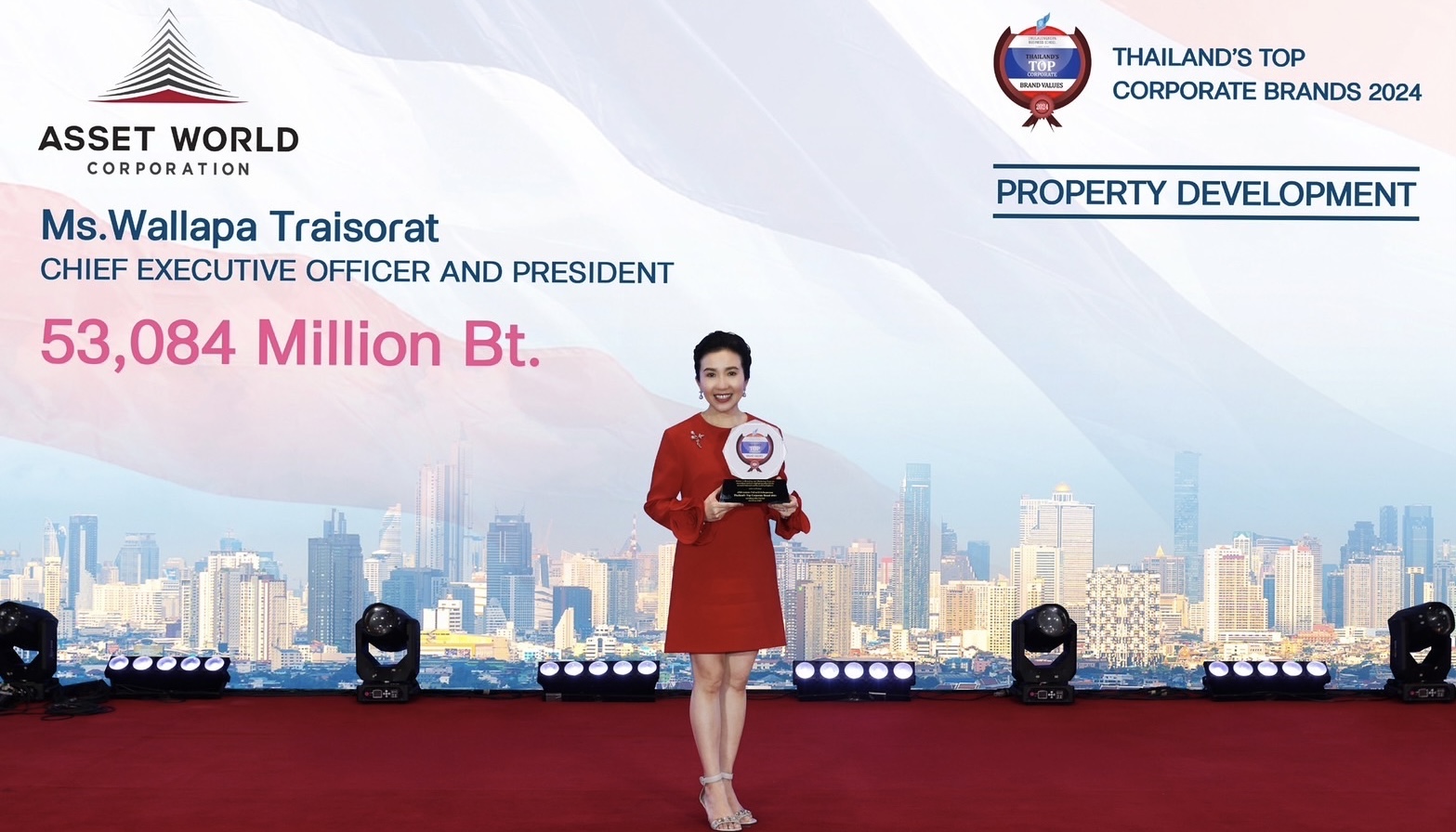 AWC คว้ารางวัล “Thailand’s Top Corporate Brands 2024” ต่อเนื่อง 3 ปีซ้อน มุ่งมั่นสร้างการเติบโตให้อุตสาหกรรมอสังหาริมทรัพย์และการท่องเที่ยวอย่างยั่งยืน